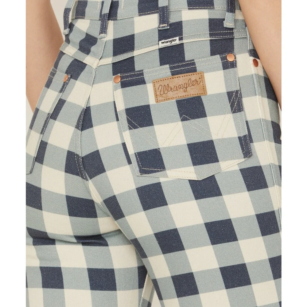 Wrangler Checkered Jeans - Picture 2 of 9